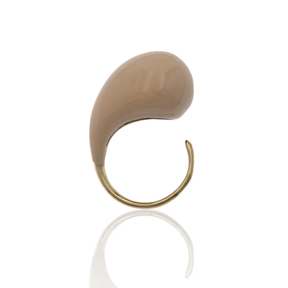 Goccia Smaltata-36pz Anelli Regolabili in Acciaio - AAR-103-AA3317R 36p