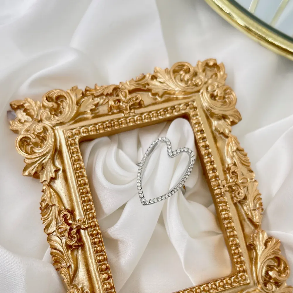 Cuore Vuoto  -Anello Regolabile in Acciaio - AAR-103-AA4225R