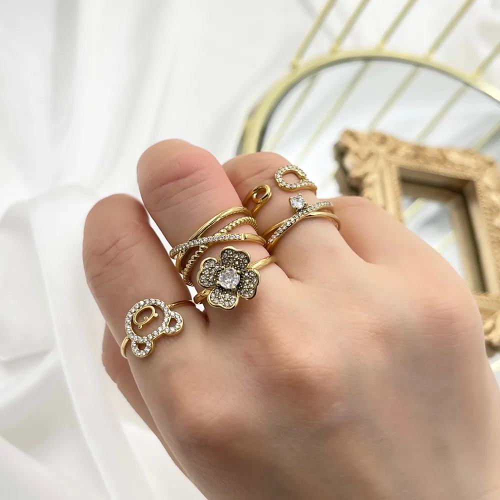 Spilla-Anello Regolabile in Acciaio - AAR-103-AA4230R