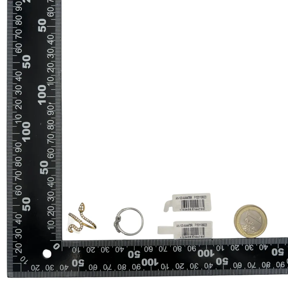 Serpente con Zirconia -Anello Regolabile in Acciaio - AAR-103-AA4478R