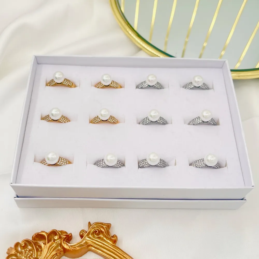 Perla -Anello Regolabile in Acciaio - AAR-103-AA5178R