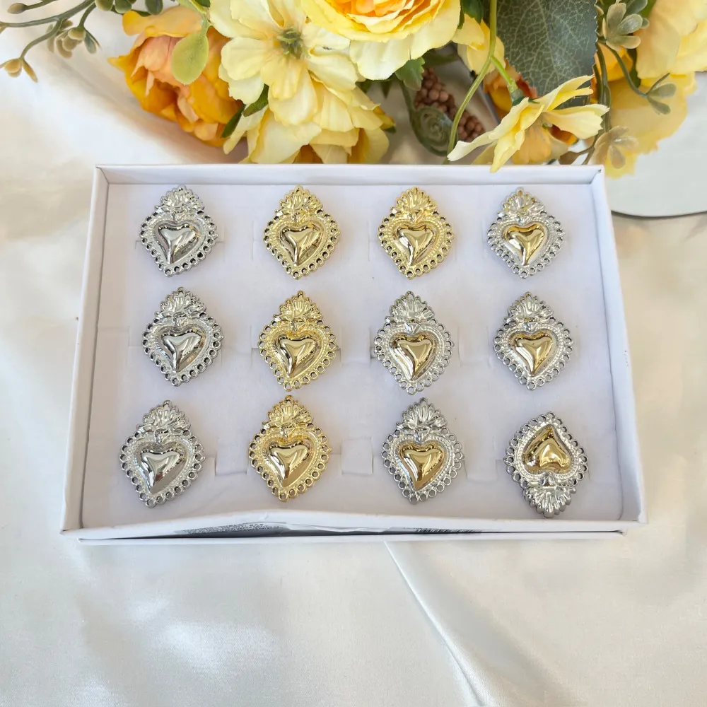 Sacro Cuore -Anello Regolabile in Acciaio - AAR-103-AA5740R