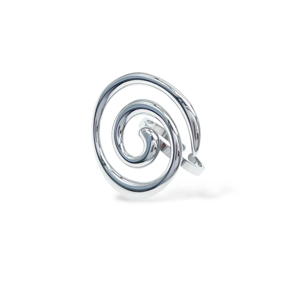 Chiocciola-Anello Regolabile in Acciaio - AAR-105-252