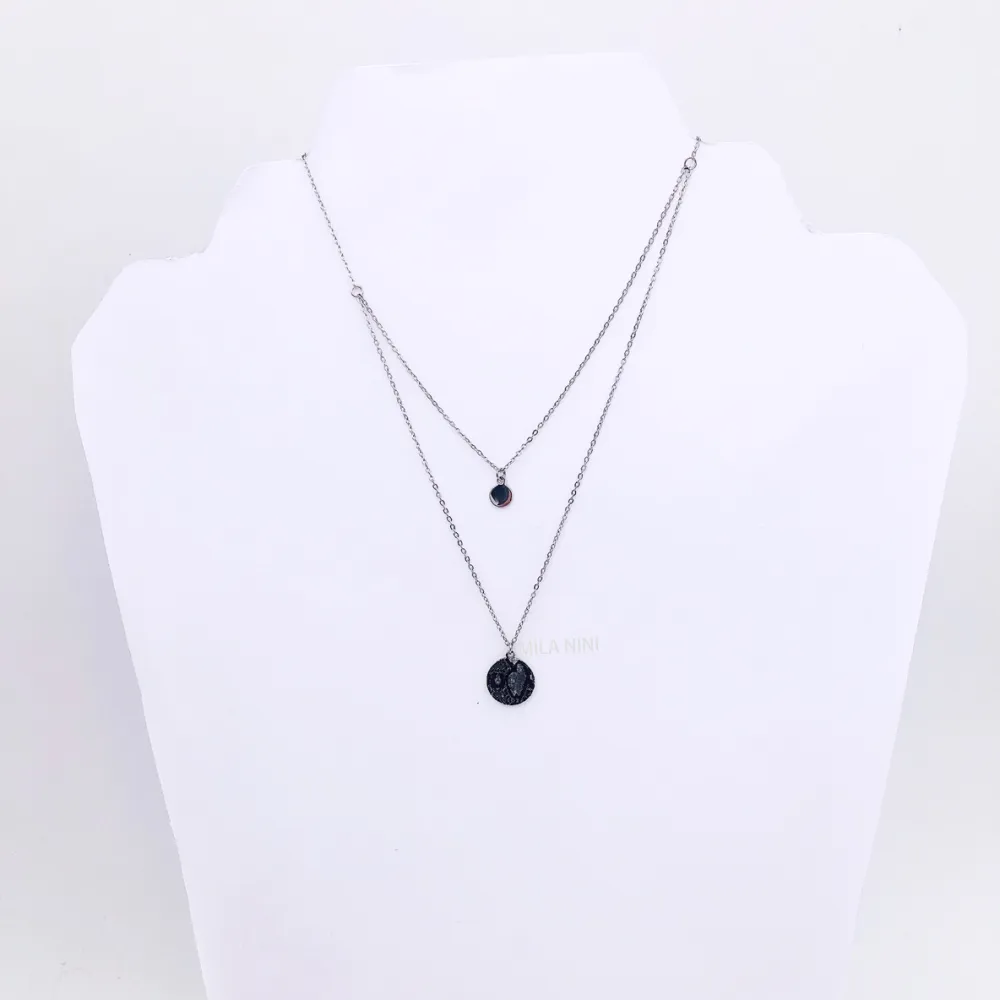 Maculato, leopardato, animalier - Animalier 2 tondi Multifilio 4485 - Collana