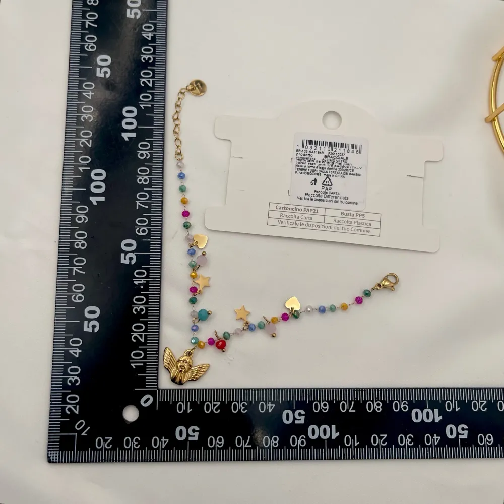 Angela con Cuore Stella -Bracciale in Acciaio - BAC-103-AA1184B