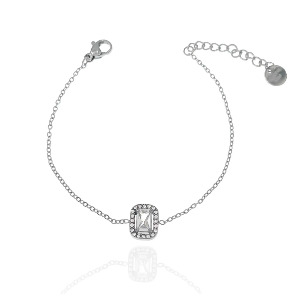 Punto Luce Rettangolare-Bracciale in Acciaio - BAC-103-AA1951B