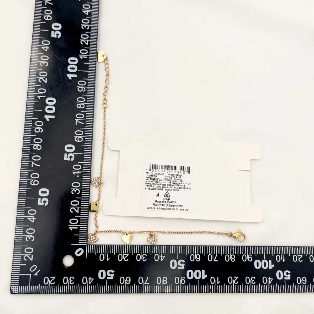 Cuore Cuorecini Pendenti-Bracciale in Acciaio - BAC-103-AA2340B