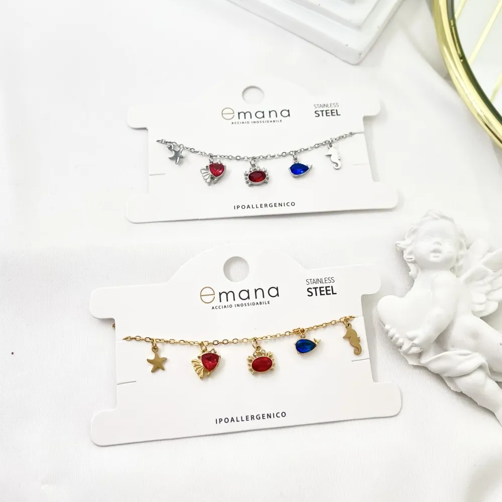 Mare -Bracciale in Acciaio con Chiusura - BAC-103-AA2747B