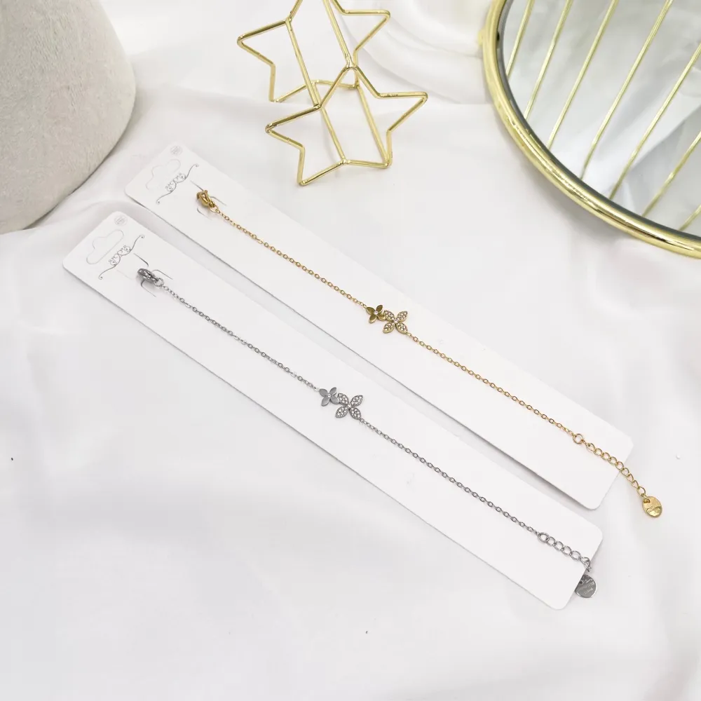 Fiore Quadrifoglio-Bracciale in Acciaio - BAC-103-AA4172B