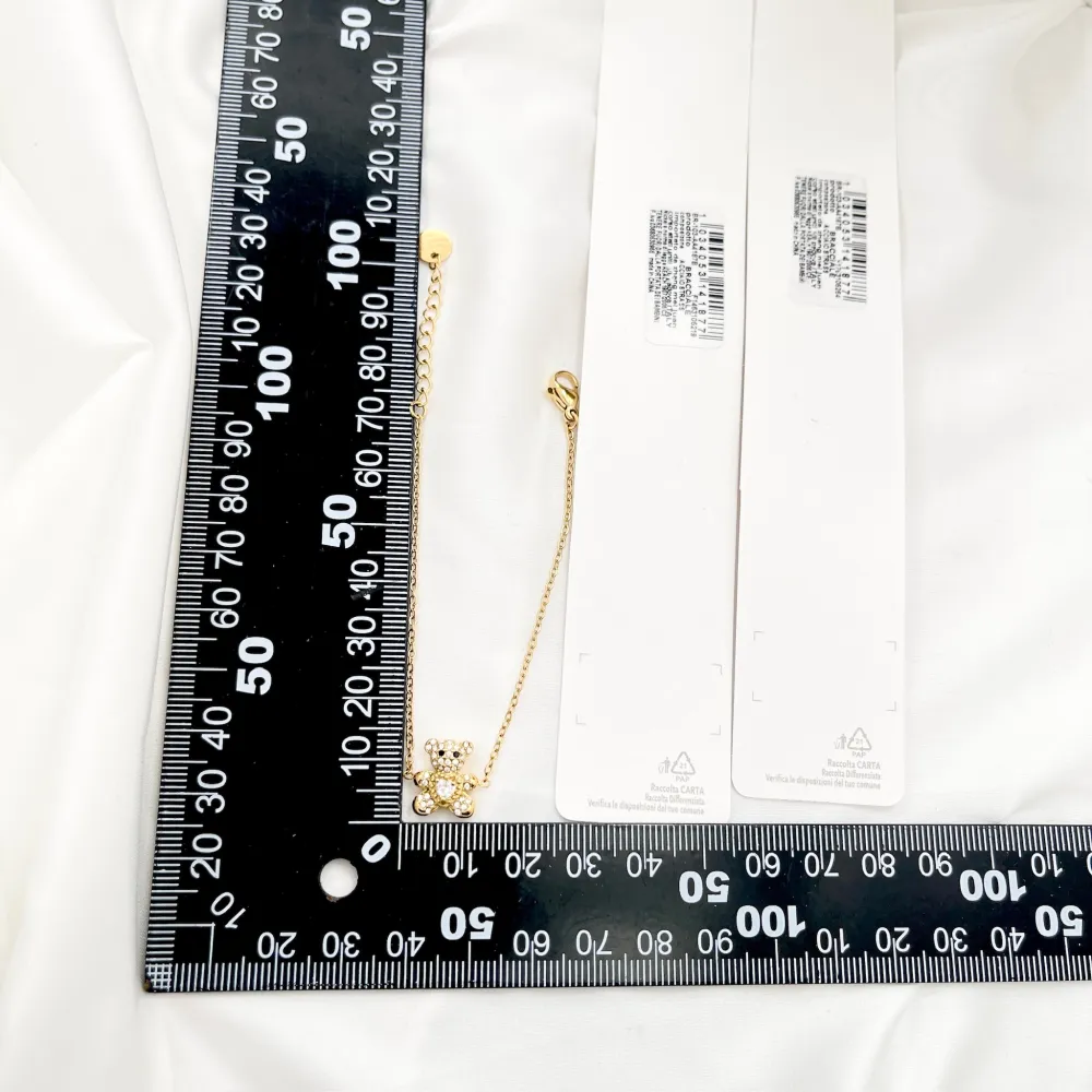 Orsetto con Cuore-Bracciale in Acciaio - BAC-103-AA4187B