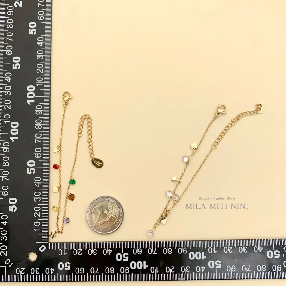 BAC-Stelle Cuore e P.luci 5322-Bracciale in Acciaio - BAC413-1241