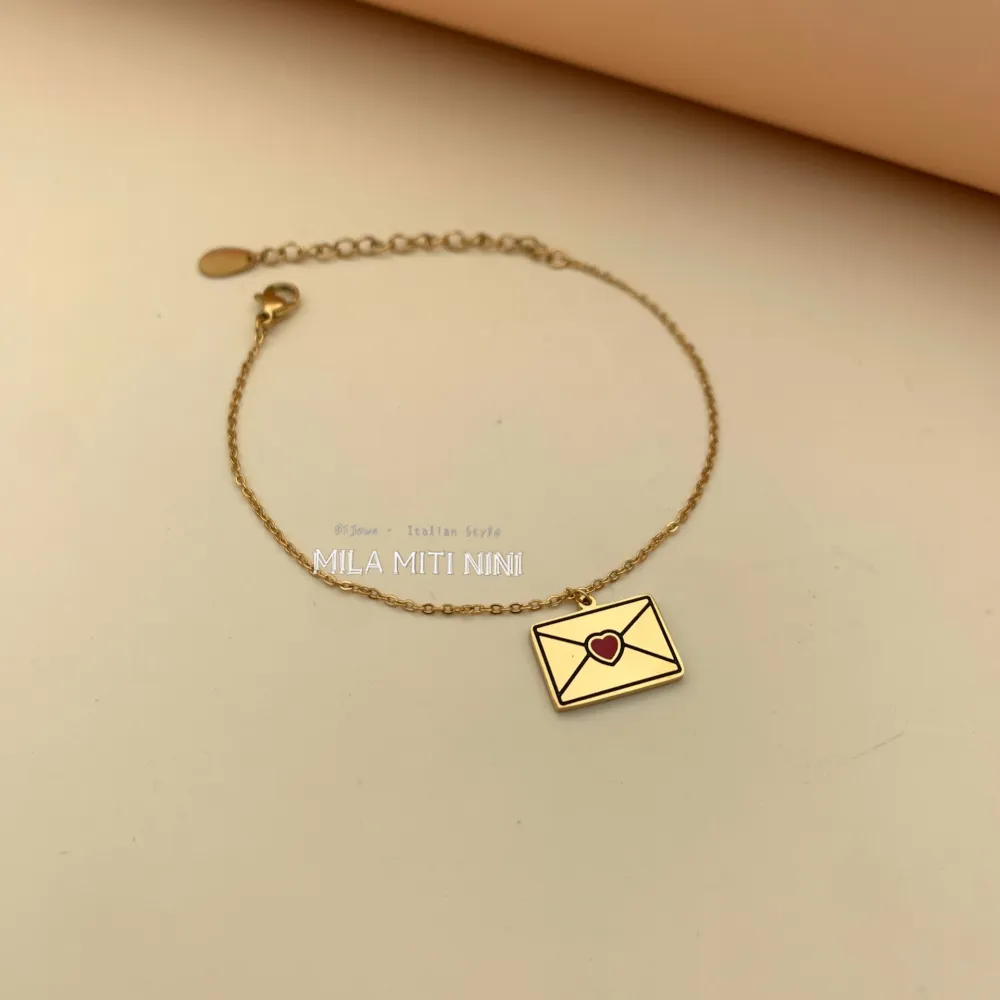 Posta-Bracciale in Acciaio con Chiusura - BAC413-1358