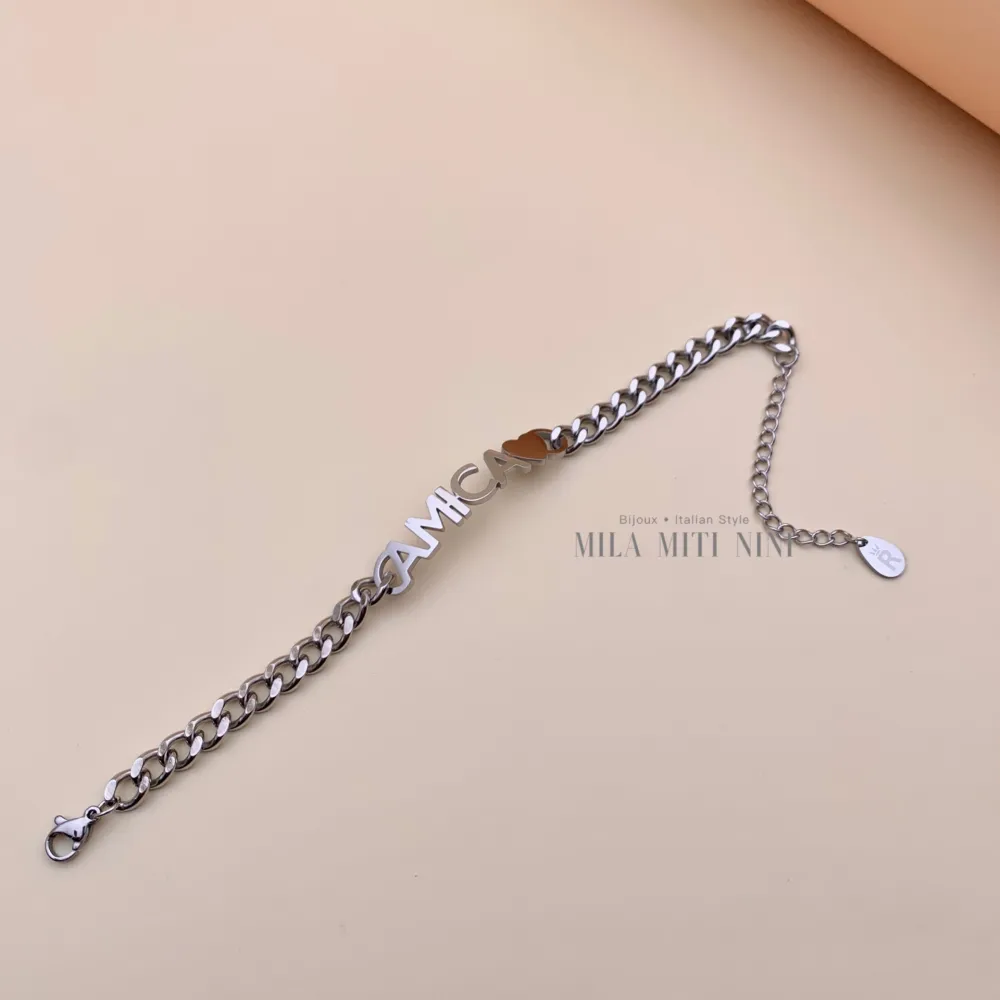 AMICA-Bracciale in Acciaio con Chiusura - BAC413-1388