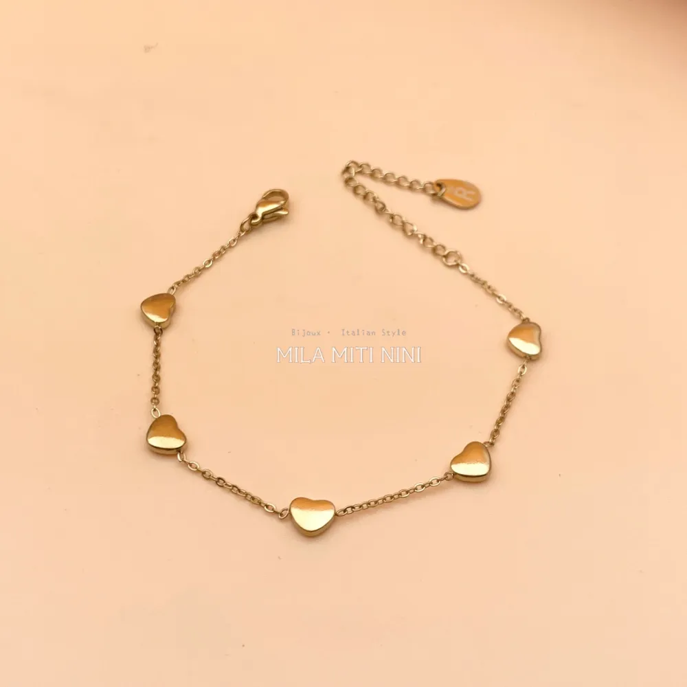 Cuore-Bracciale in Acciaio con Chiusura - BAC413-1581