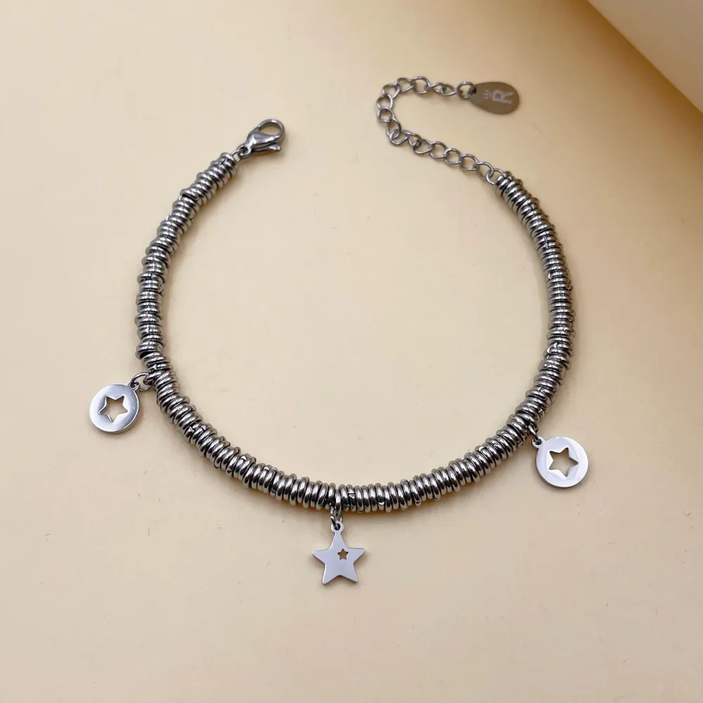 Stella -Bracciale in Acciaio con Chiusura - BAC-413-1609