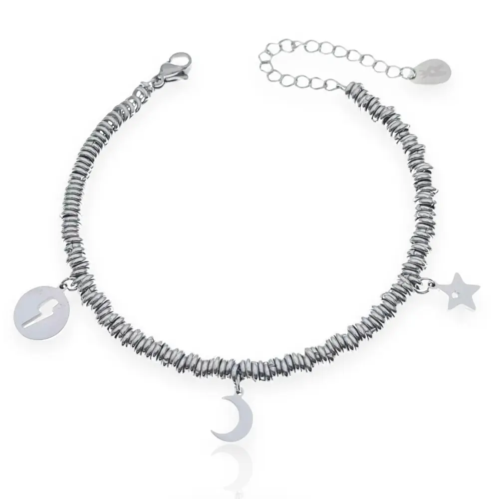 Stella Fulmine-Bracciale in Acciaio con Chiusura - BAC-413-1612