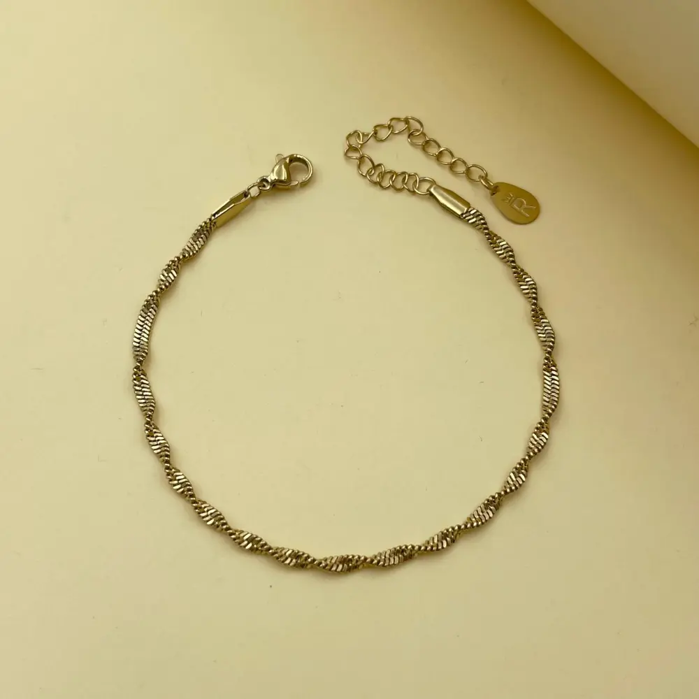 Catena Torchon-Bracciale in Acciaio con Chiusura - BAC-413-1668
