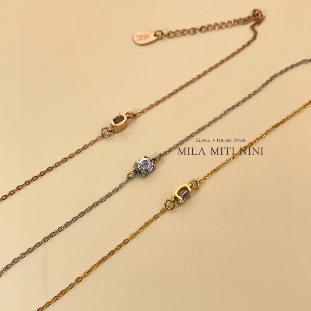 Punto Luce 5mm a 4 Griffe-Bracciale in Acciaio con Chiusura - BAC-413-1722