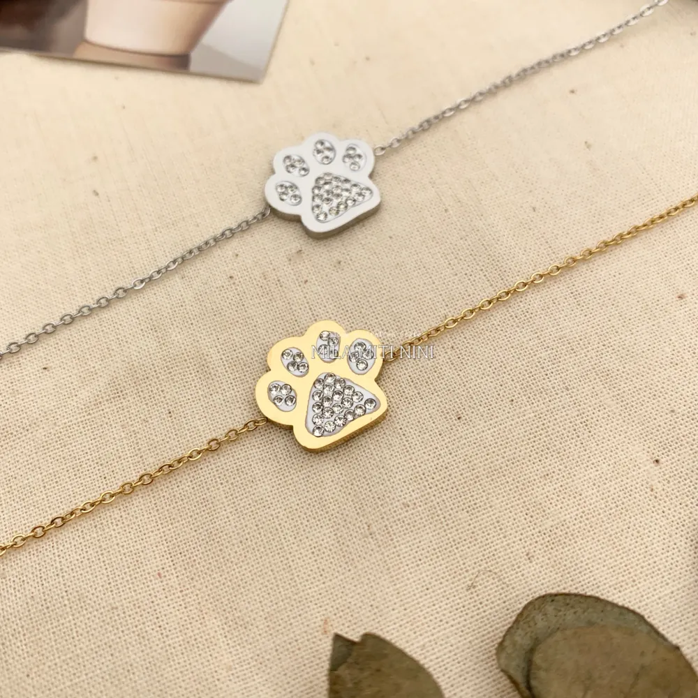 BAC413-2393-Zampa-Bracciale in Acciaio - BAC413-2393