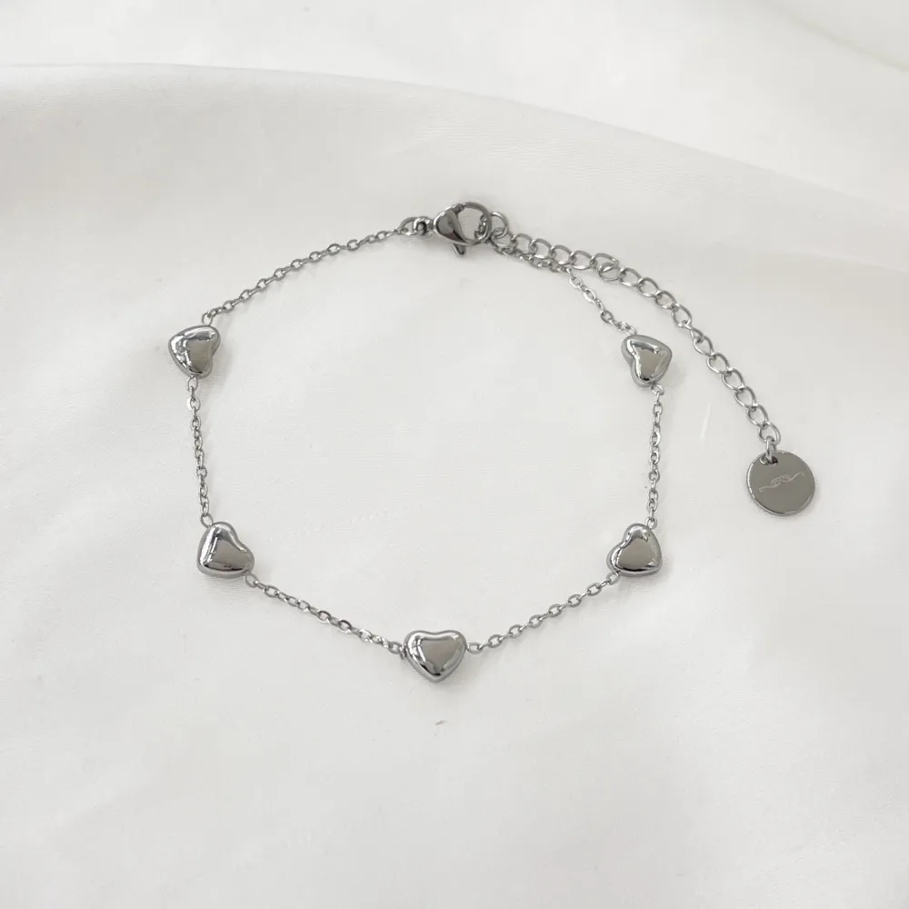 Cuore Bombato-Bracciale in Acciaio - BAC-413-3147