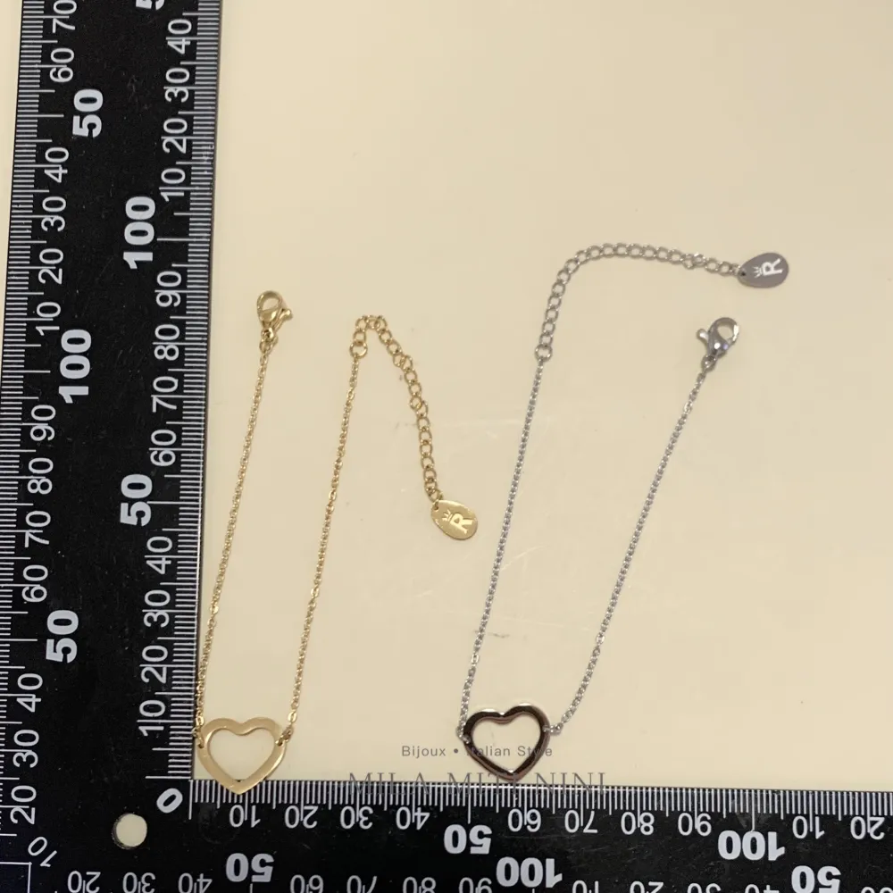 Cuore Vuoto -Bracciale in Acciaio con Chiusura - BAC-413-571