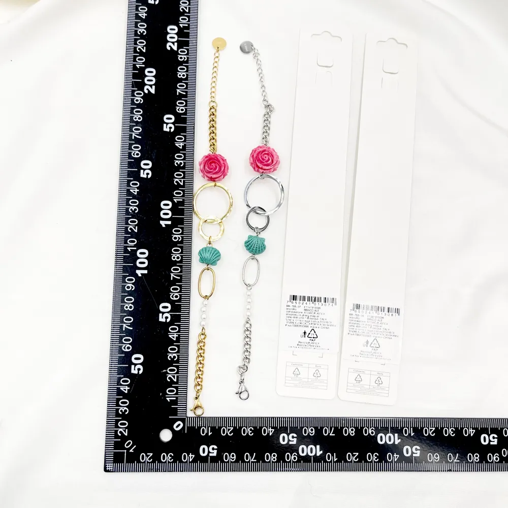 Fiore Conchiglia-Bracciale in Acciaio - BAC-765-08