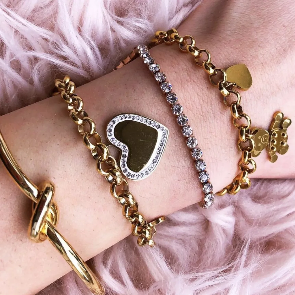 BAC-Cuore Liscio 5389 - Bracciale in Acciaio con Chiusura - BAC-Cuore Liscio 5389 - Bracciale in Acciaio con Chiusura