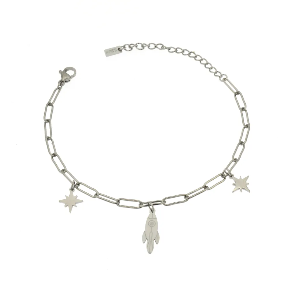 BAC-Pianeta 5371 - Bracciale in Acciaio con Chiusura - BAC-Pianeta 5371 - Bracciale in Acciaio con Chiusura