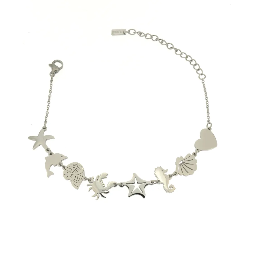 BAC-Soggetti Mare 5375 - Bracciale in Acciaio con Chiusura - BAC-Soggetti Mare 5375 - Bracciale in Acciaio con Chiusura