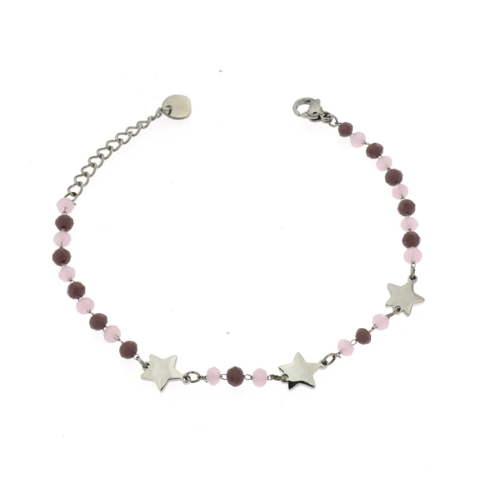 BAC-Tre Stelline 5289 - Bracciale in Acciaio - BAC-Tre Stelline 5289 - Bracciale in Acciaio