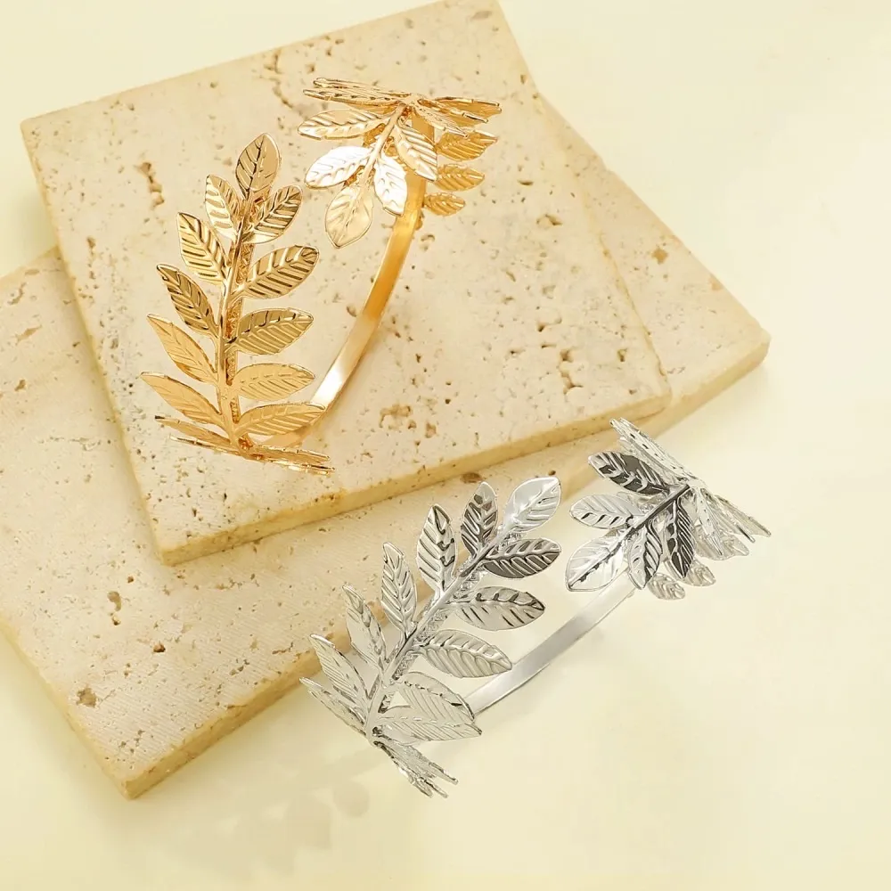 Foglia-Bracciale da Braccio in Acciaio - BAR-413-003