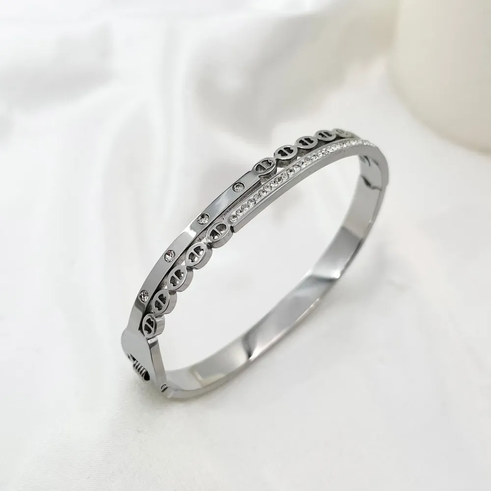 Catena-Bracciale Rigido in Acciaio - BAR-413-1358