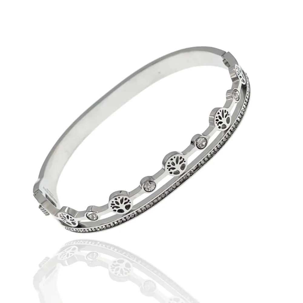 Albero della Vita-Bracciale Rigido in Acciaio - BAR-413-2273