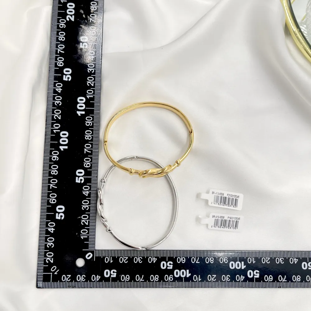 Nodo -Bracciale Rigido in Acciaio - BAR-413-6538