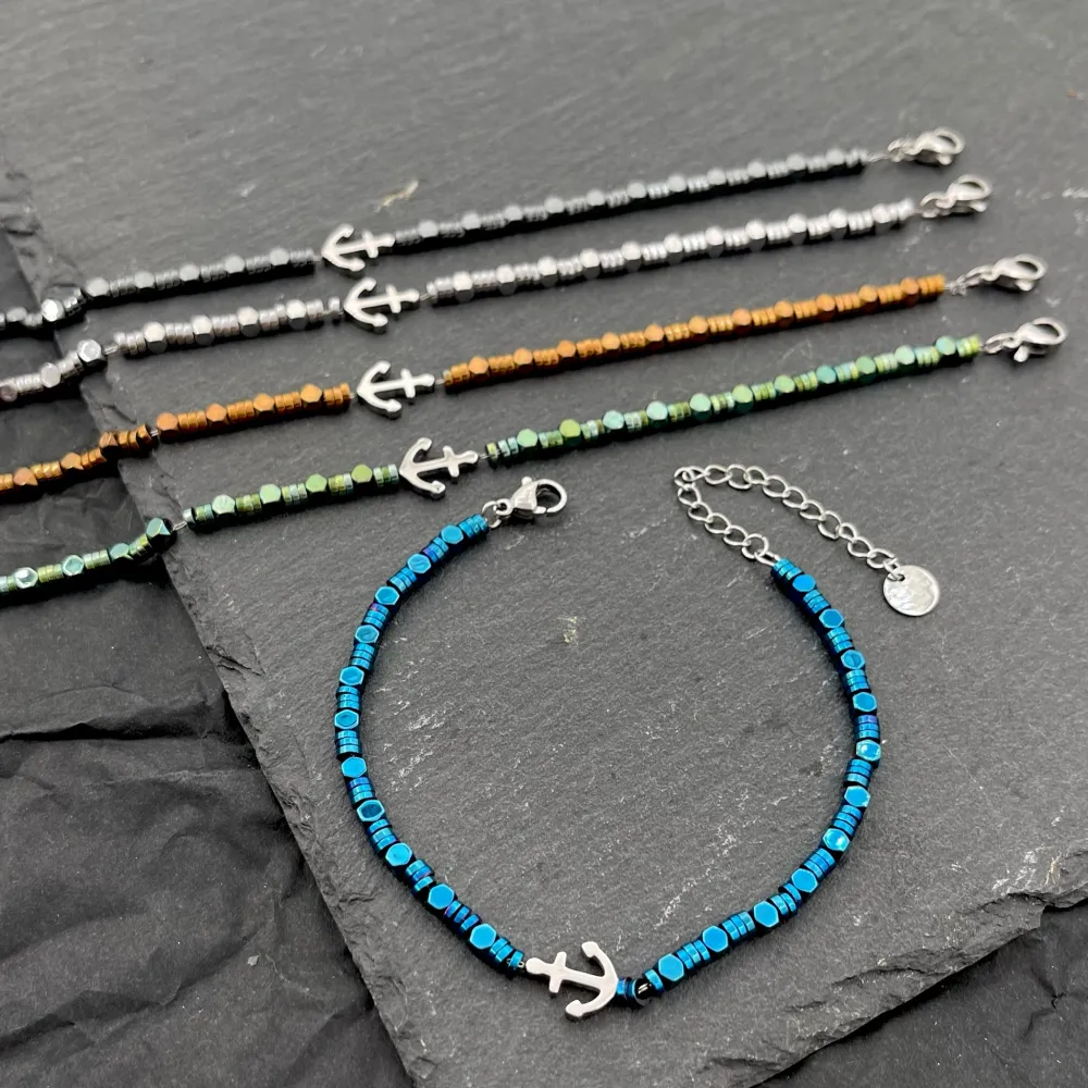 Ancora 4mm-Bracciale in Acciaio da Uomo - BAU-103-AA2518B 4mm