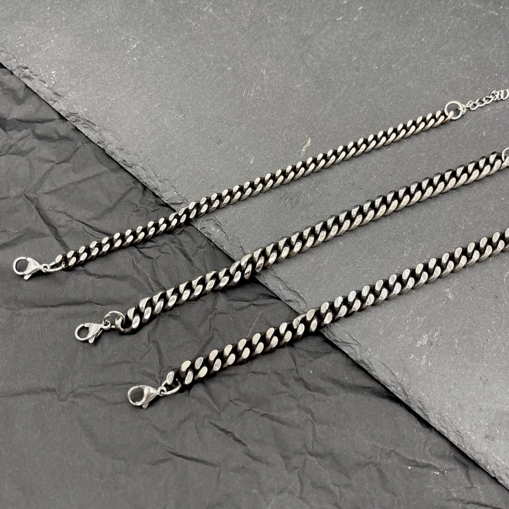 Catena 8mm-Bracciale da Uomo in Acciaio - BAU-208-265 8mm