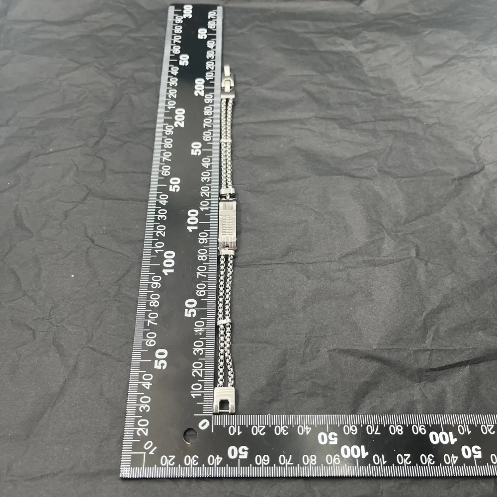 Piastrella con Catena-Bracciale Uomo in Acciaio - BAU-208-289