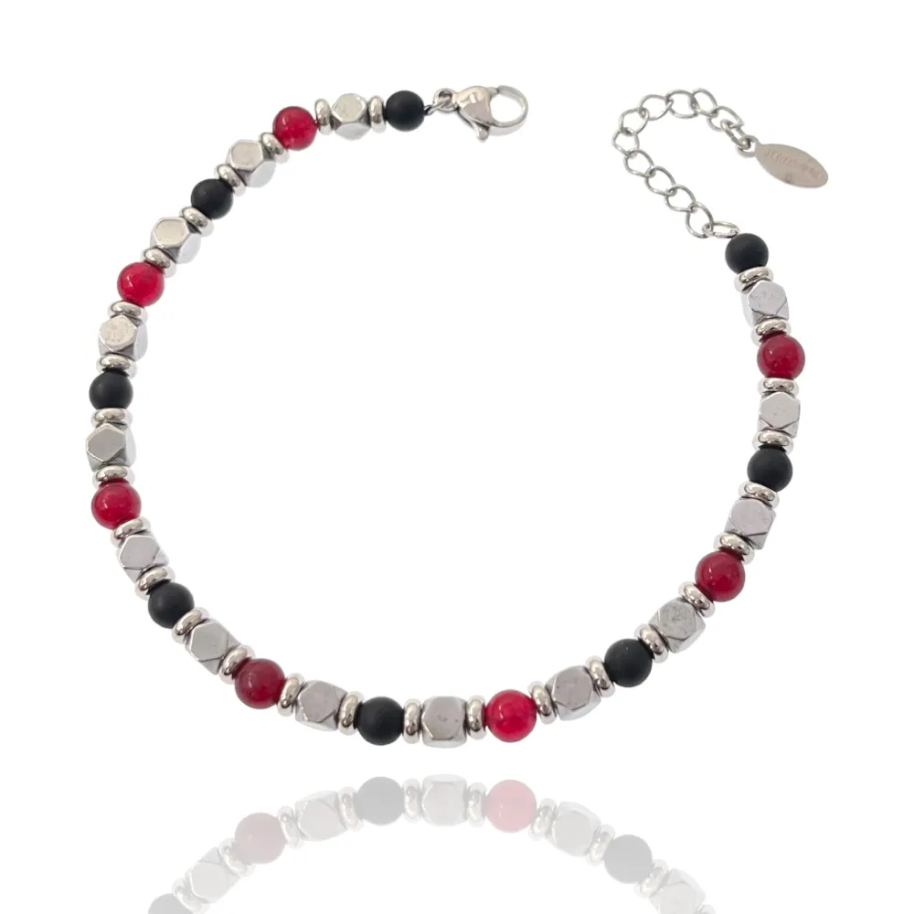 Semplice-Bracciale in Acciaio da Uomo - BAU-600-B160 4mm