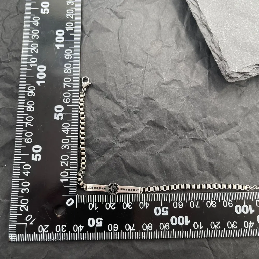 Croce Stella -Bracciale Uomo in Acciaio - BAU-600-B164