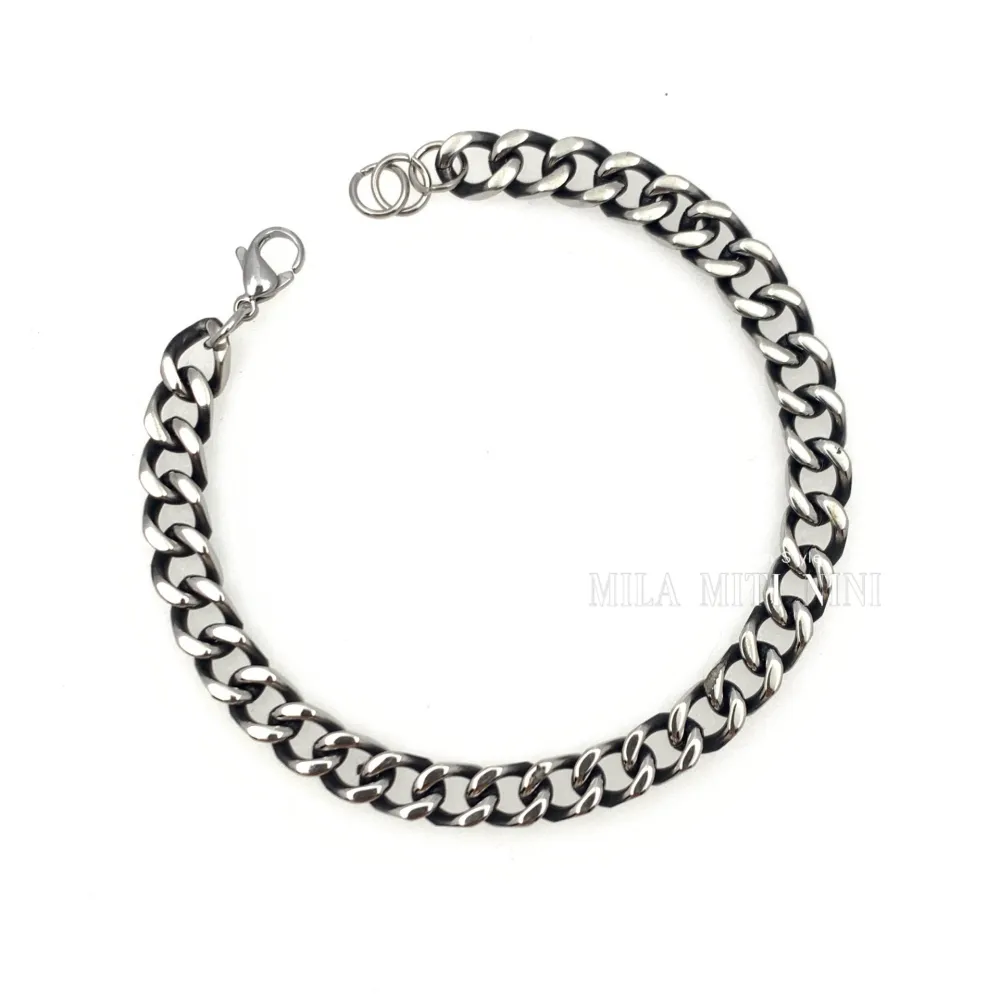 Groumette 8mm -Bracciale in Acciaio - BAU-600-B180