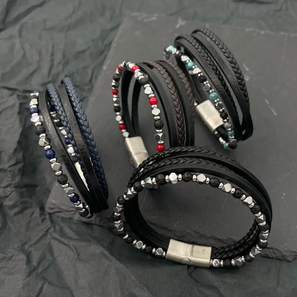 Multifili -Bracciale in Acciaio da Uomo - BAU-600-H260