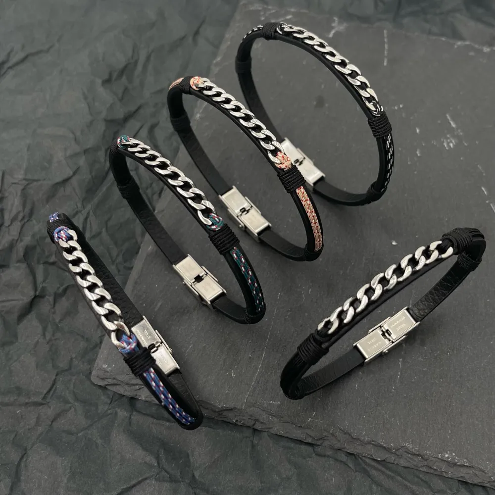 Catena-Bracciale in Acciaio da Uomo - BAU-600-H264