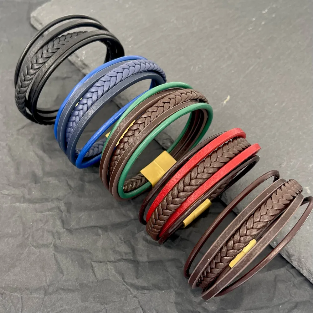 Multifili Intrecciato- Bracciale da Uomo in Acciaio - BAU-720-27