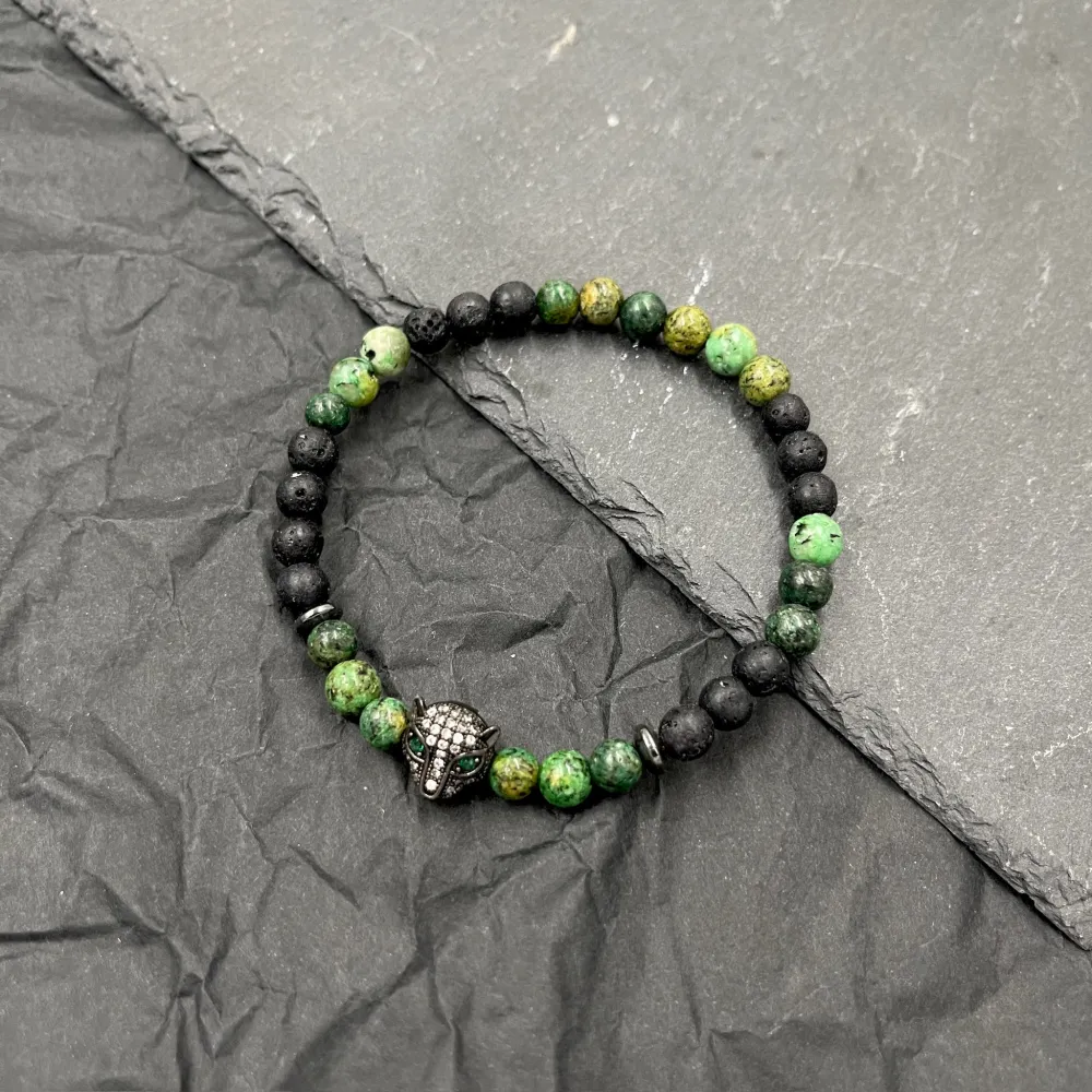 Pantera-Bracciale Elastico in Acciaio da Uomo - BAU-739-05 6mm