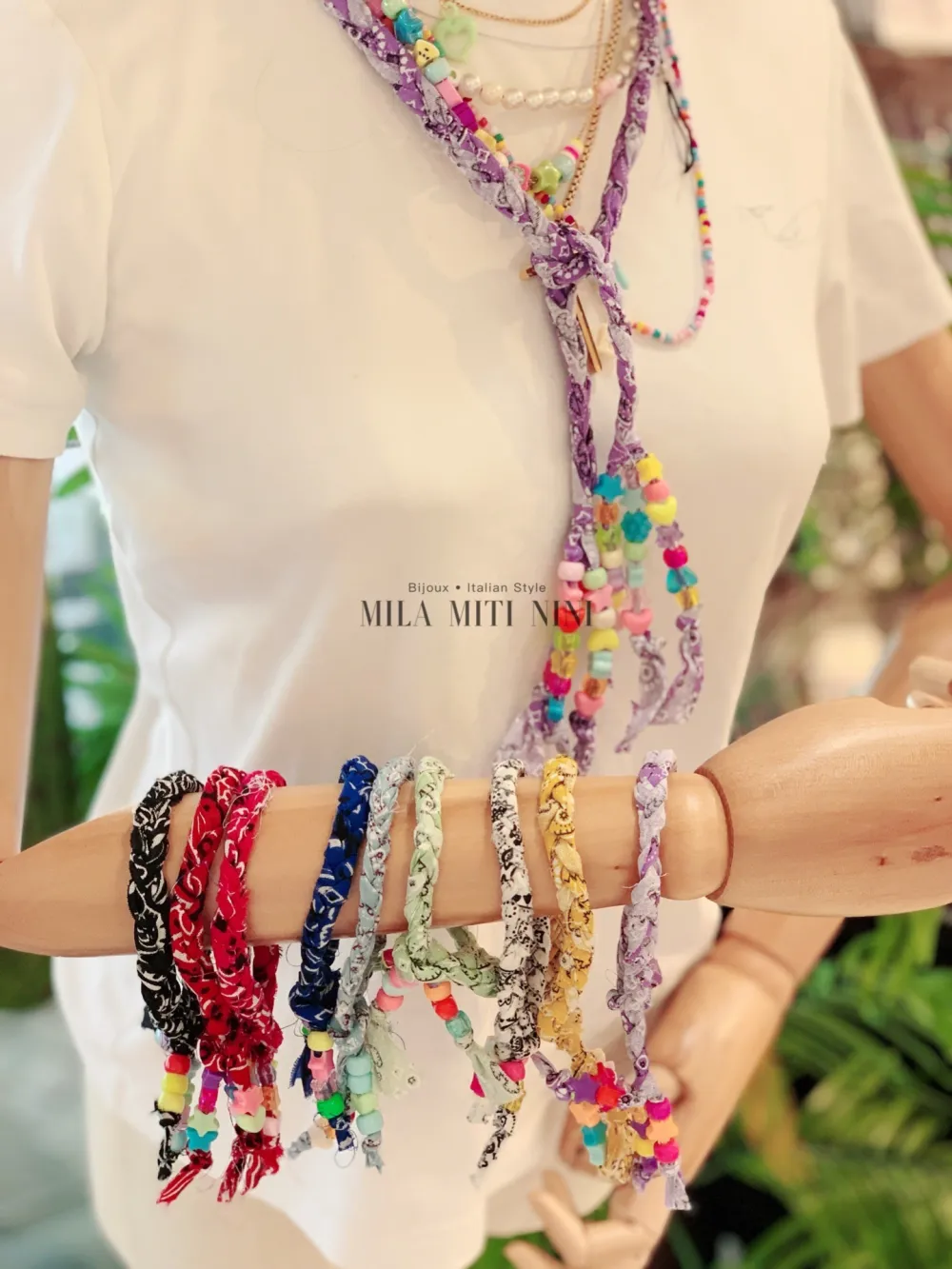 BMM316-D9-Banda con Perline- Bracciale - BMM316-D9-Banda con Perline- Bracciale