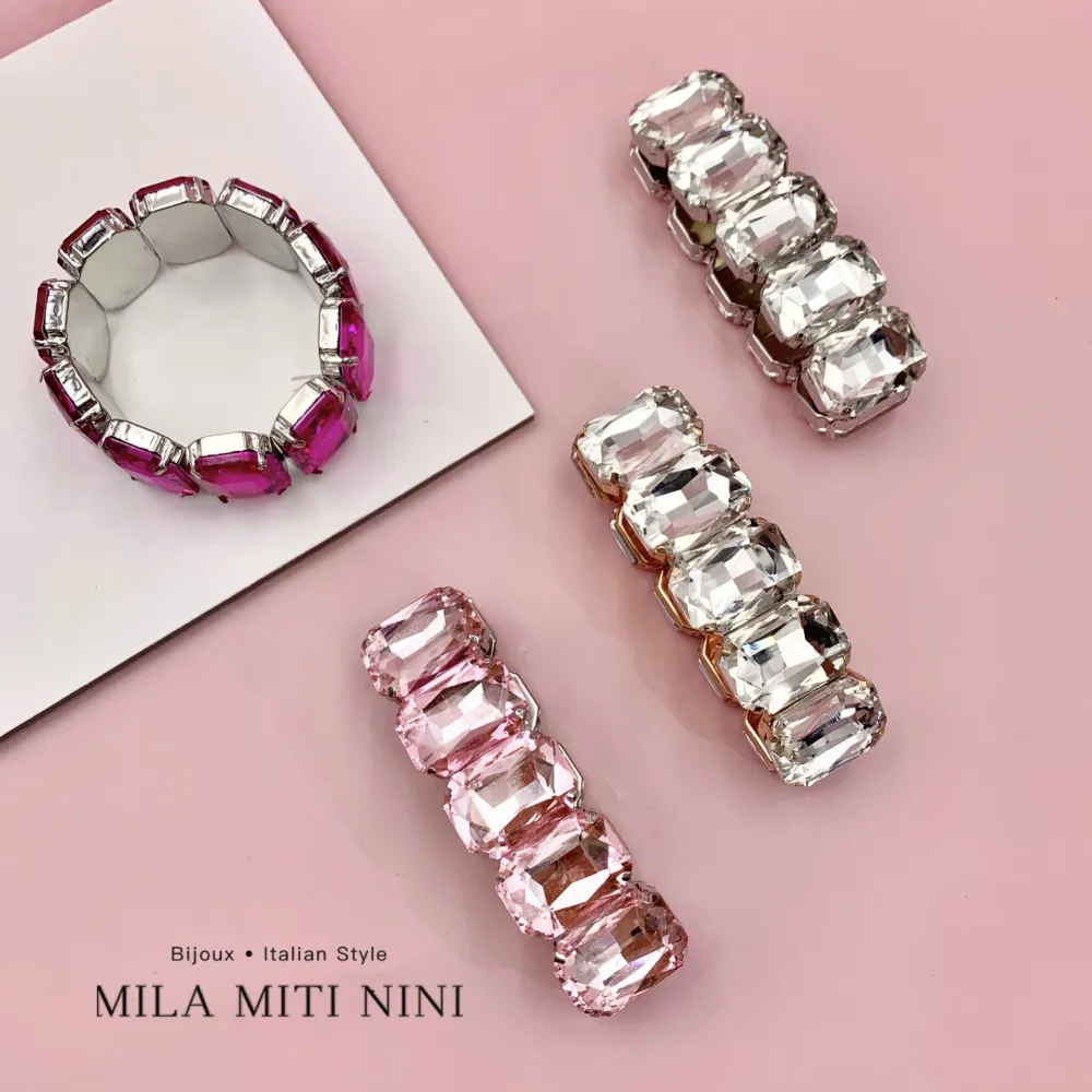 Pietra Rettangolare-Bracciale Elastico Moda - BMM-321-F56