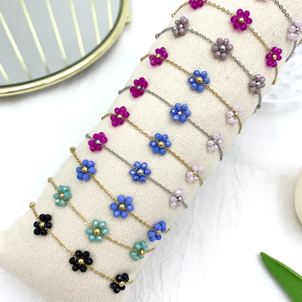 Margherita Cristalli-12Pz Bracciali in Acciaio - BPA-103-AA08B