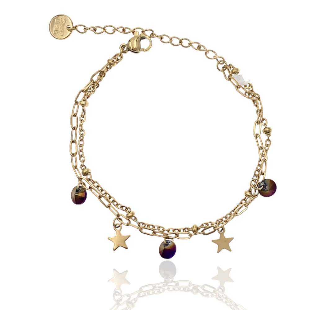 Mix Soggetti-15pz Bracciali in Acciaio - BPA-732-140 FUCSIA