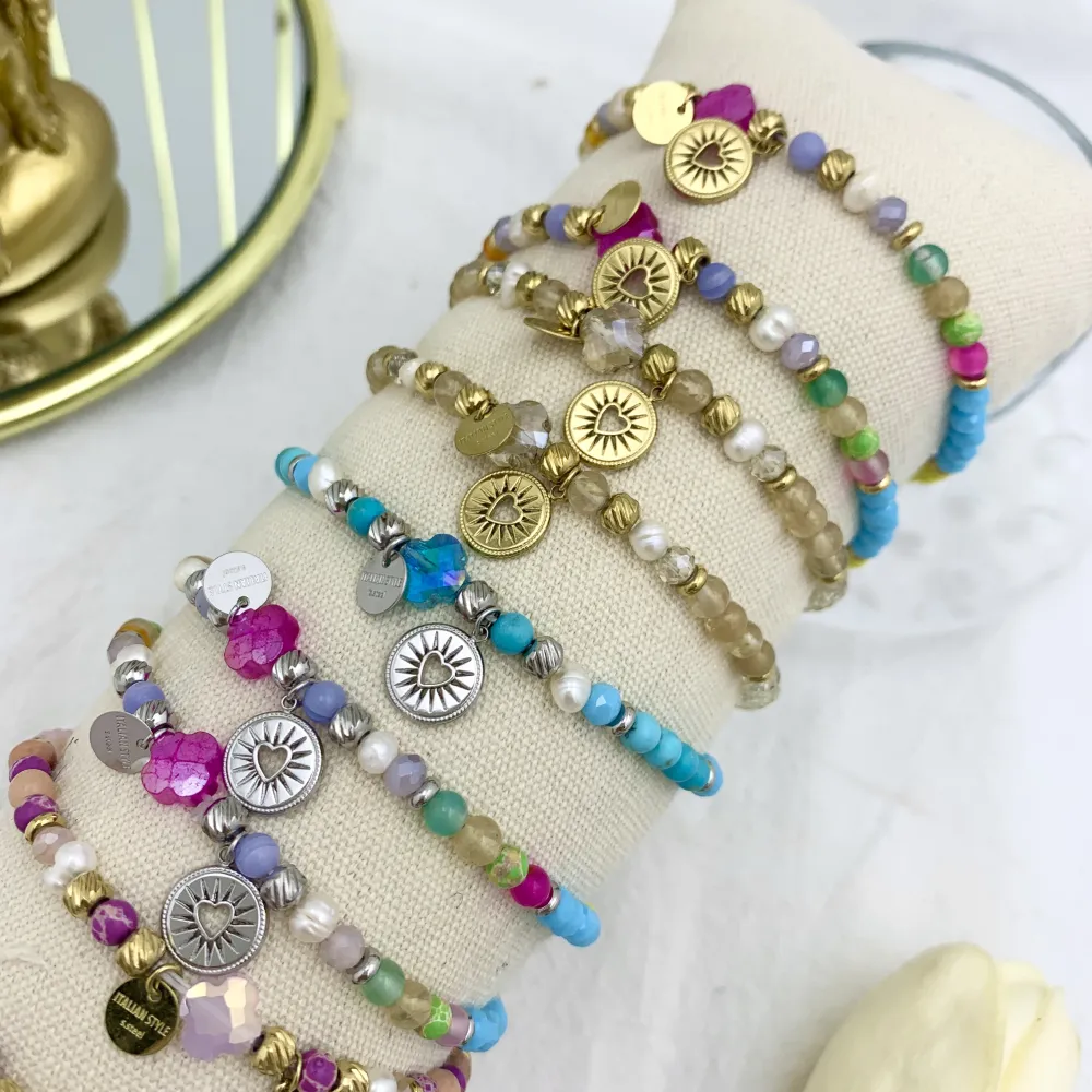 Sacro Cuore-12pz Bracciali Elastici in Acciaio - BPA-732-34