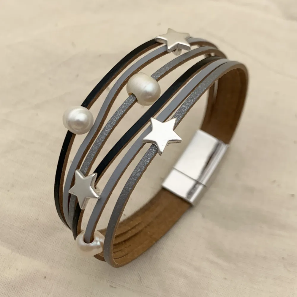 BPM176-165-Multifili con Charmes- 6 Pz Bracciali - BPM176-165-Multifili con Charmes- 6 Pz Bracciali